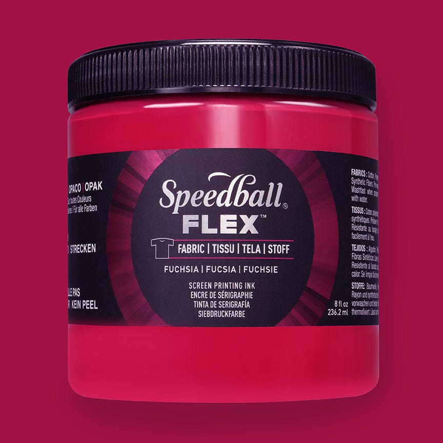 Screenfärg Flex Textil Speedball Fuchsia 237ml