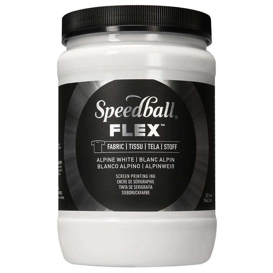 Screenfärg Flex Textil Speedball Alpine White 946ml