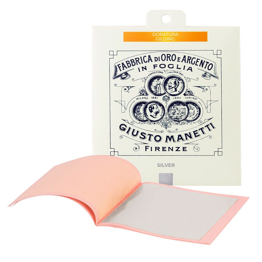 Bladsilver 95x95mm 25 blad