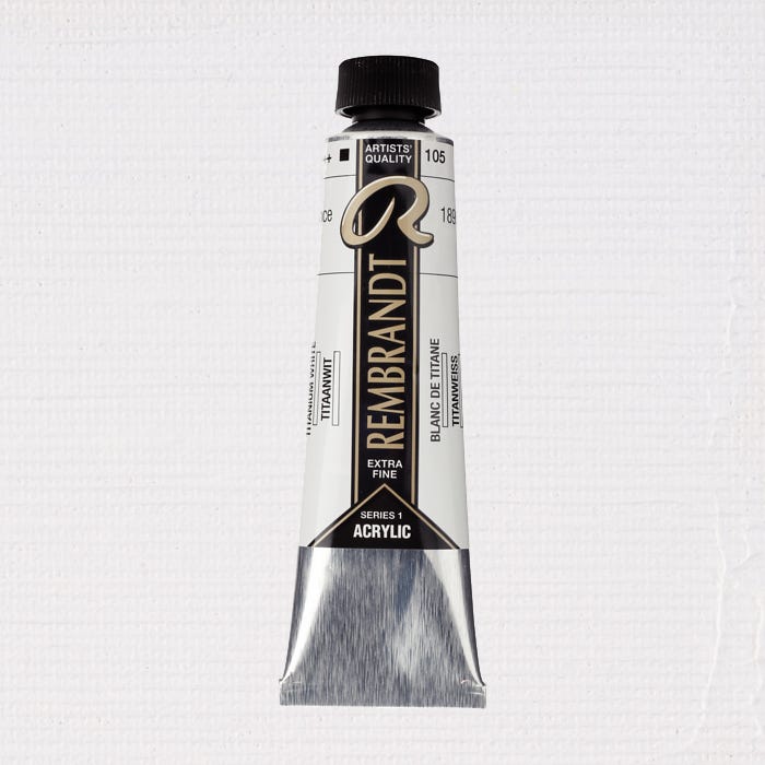Rembrandt acrylic Titanium white 40ml