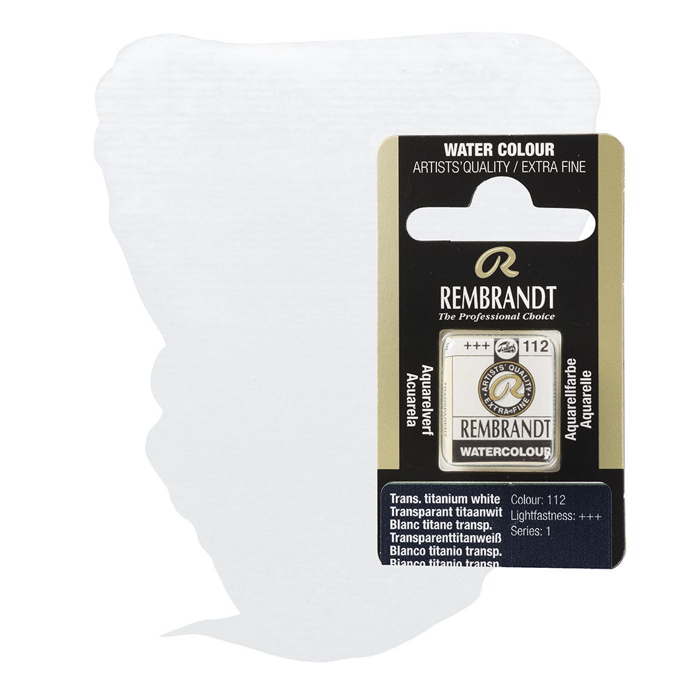 Rembrandt Akvarell Transparent titanium white ½ kopp
