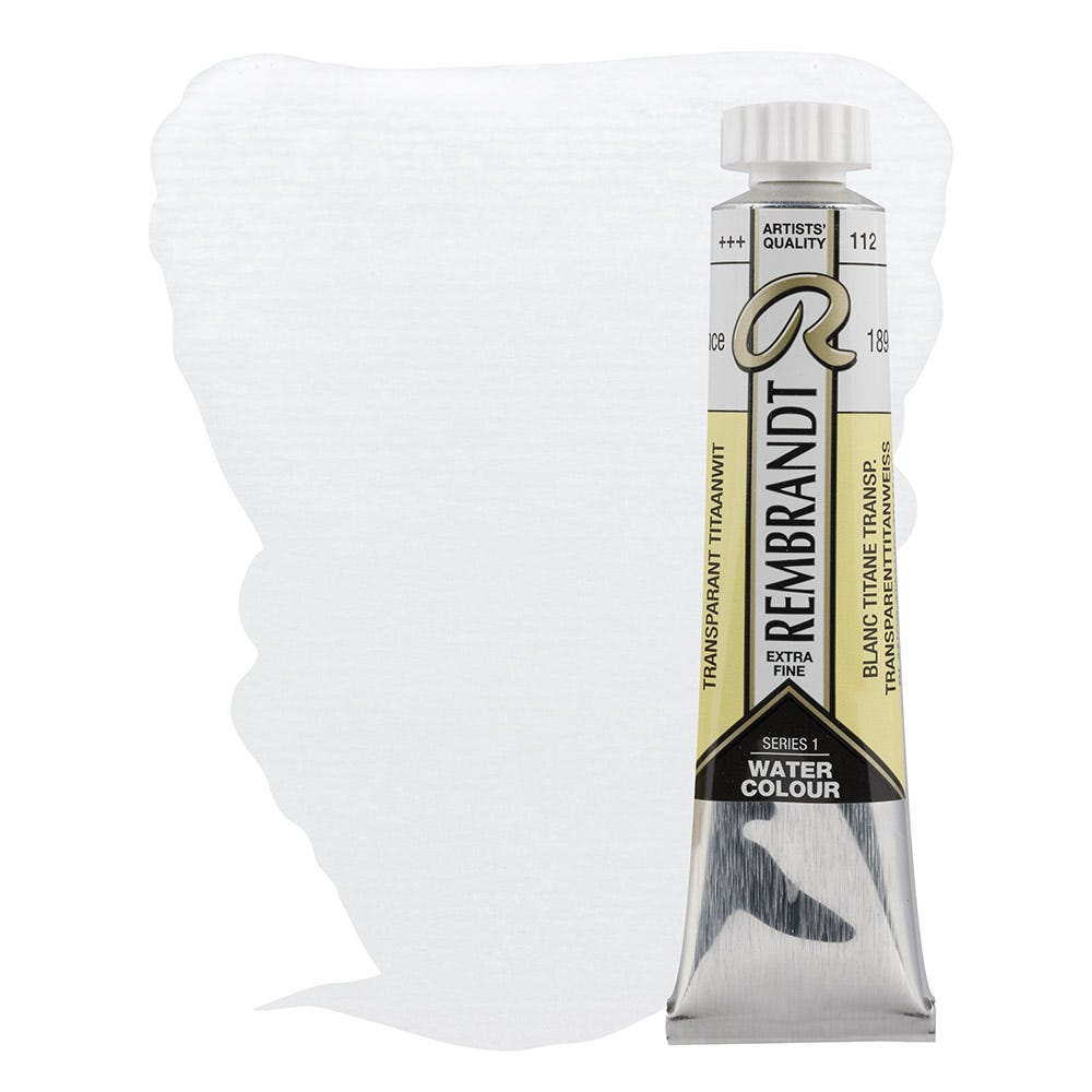 Rembrandt Akvarell Transparent titanium white tub 20ml