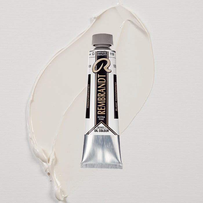 Rembrandt oil Transp. White saffl.oil 40ml