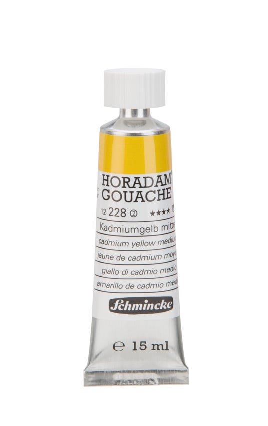 Horadam Gouache Cadmium Yellow Medium 15ml