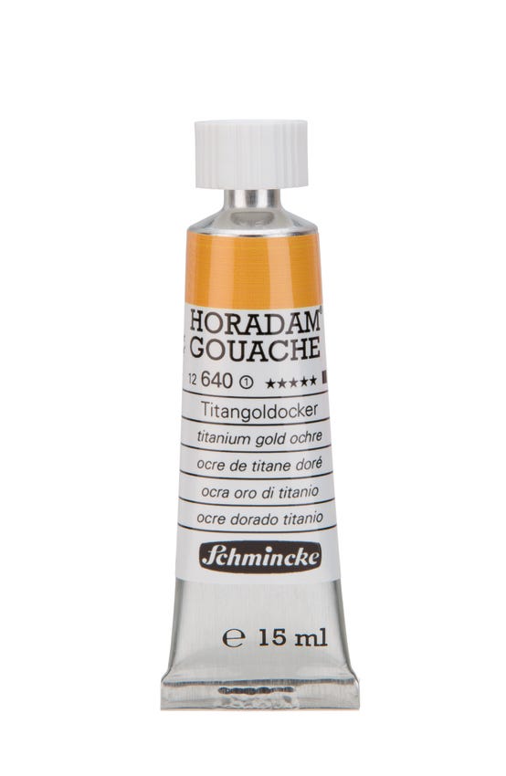Horadam Gouache Titanium Gold Ochre 15ml