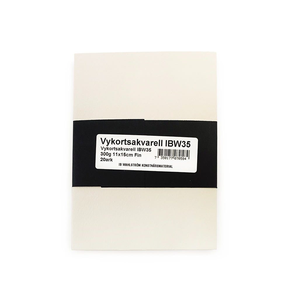 Vykortsakvarell IBW35 300g 11x15cm 20 lösa ark