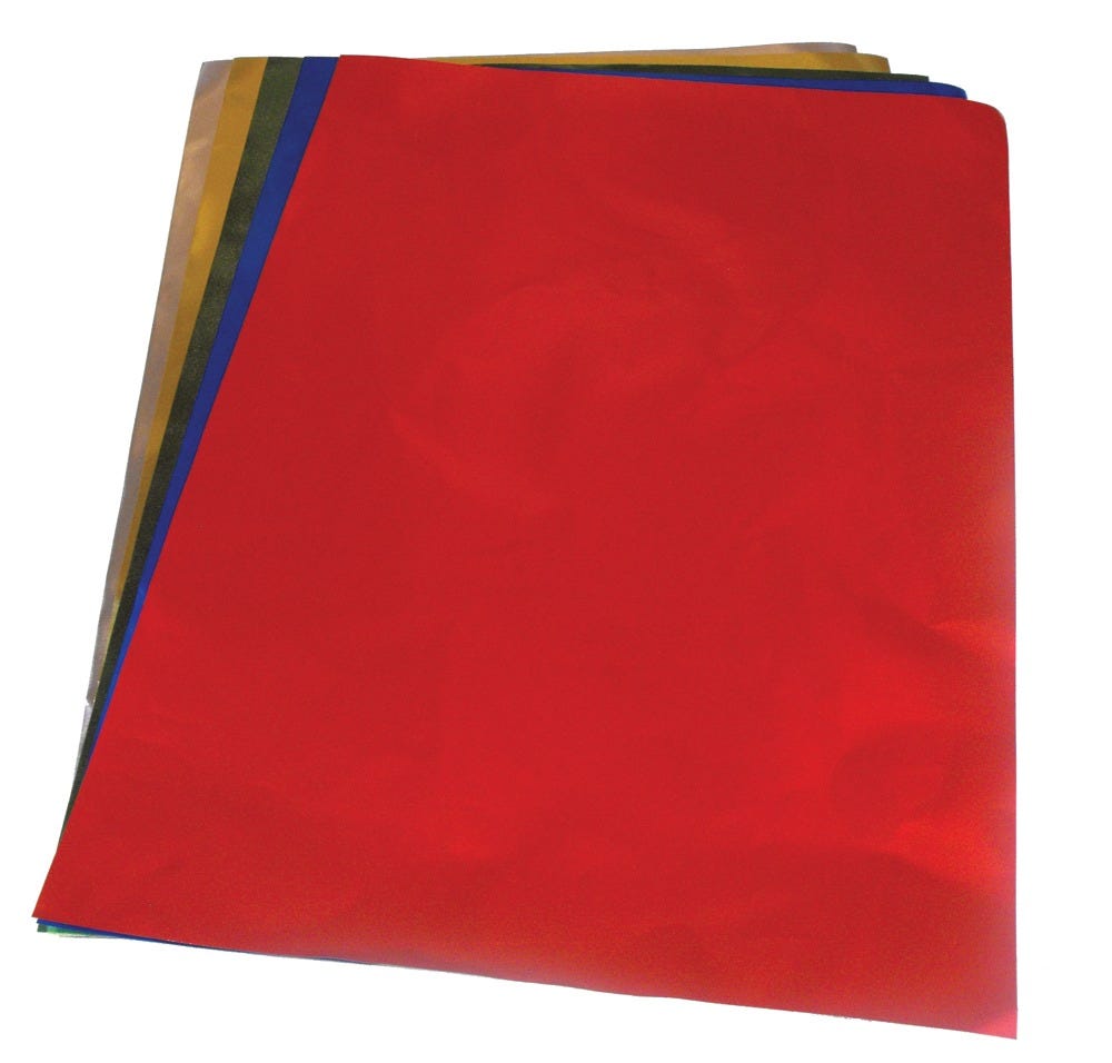 Metallfolie 35x50cm 5x5 kulörer, tvåsidig metallisk