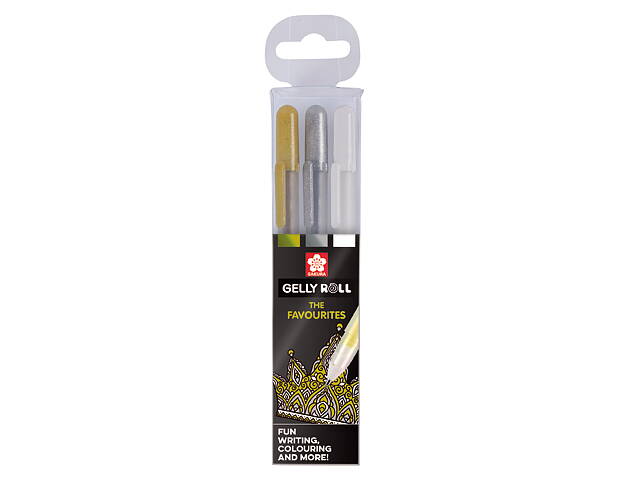 Gelly Roll Gold/Silver/White 3-Set