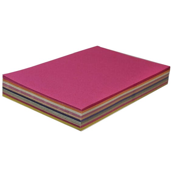 Sugar paper 100g A2 10kulörer x 25ark