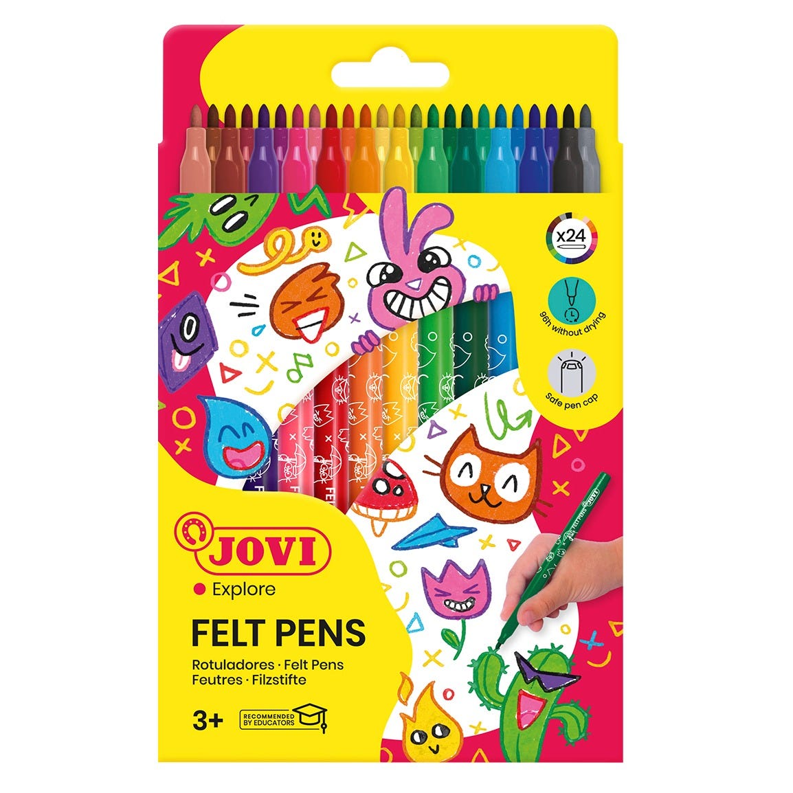 Tuschpennor Jovi 24-set 1mm spets