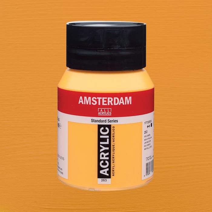 Amsterdam akryl Gold yellow 500ml