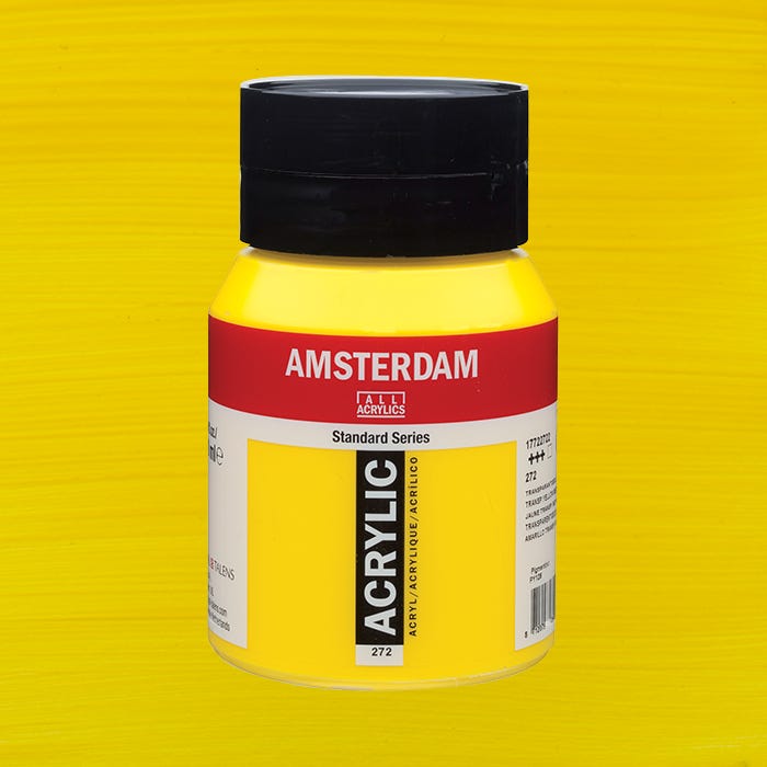Amsterdam akryl Transparent yellow medium 500ml