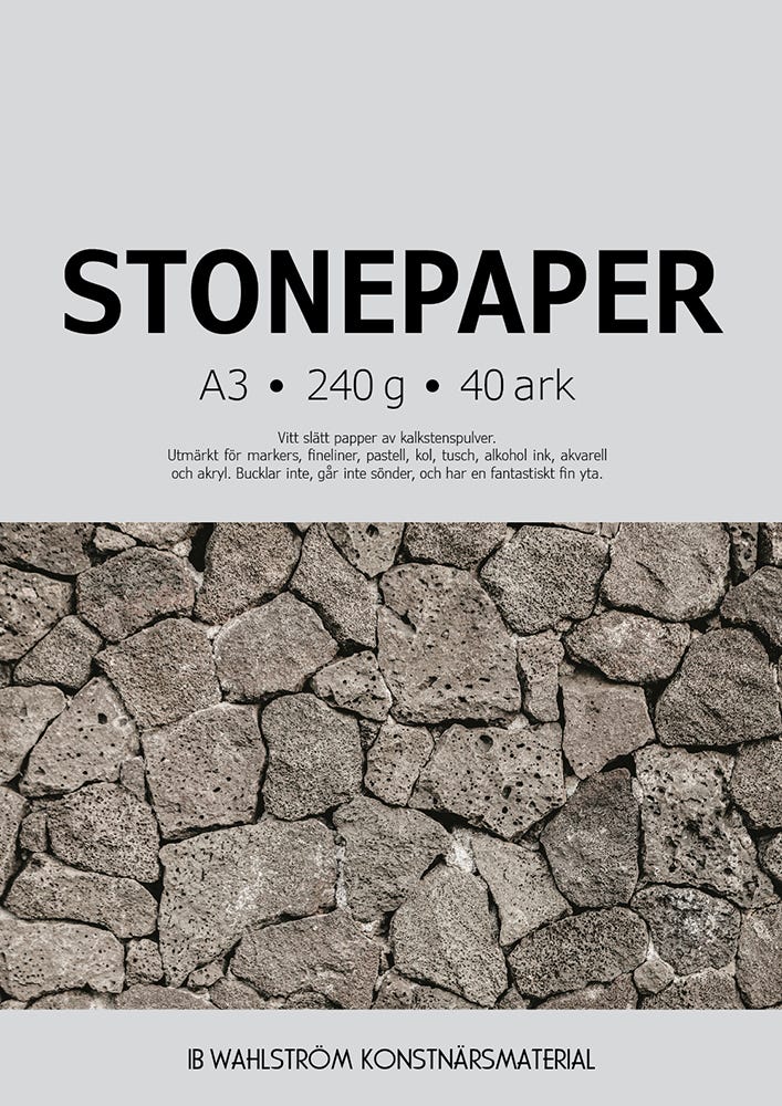 Stonepaper block 240g A3 40ark