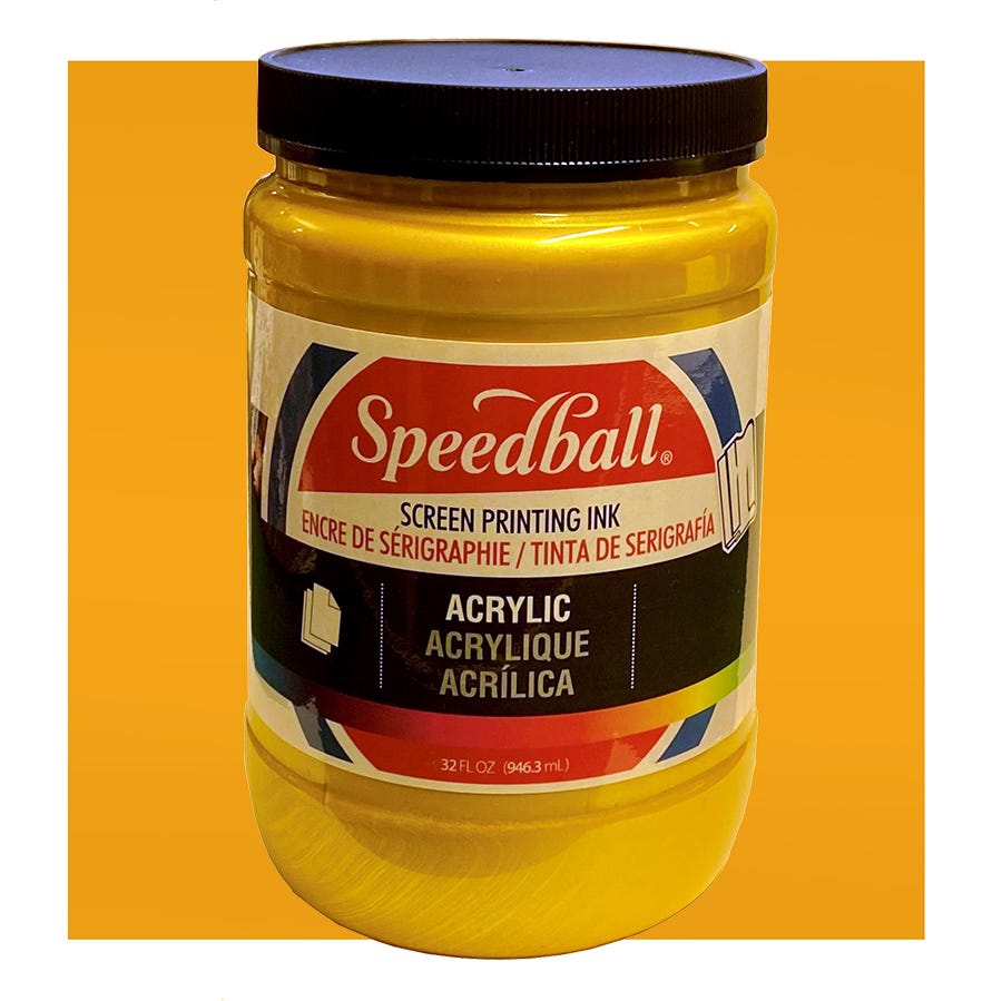 Acrylic Screentrycksfärg Speedball Gold 946ml