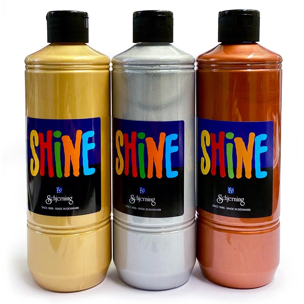 Shine Metallic kombipack 3x500ml guld/silver/koppar
