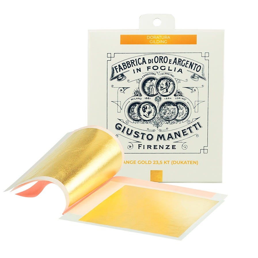 Bladguld TRANSFER 23,75 karat 80x80mm, 5 blad