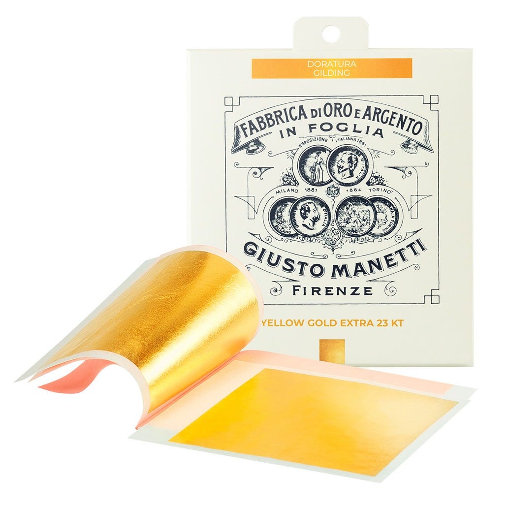 Bladguld Extra TRANSFER 23k 80x80mm 13gr 25 blad