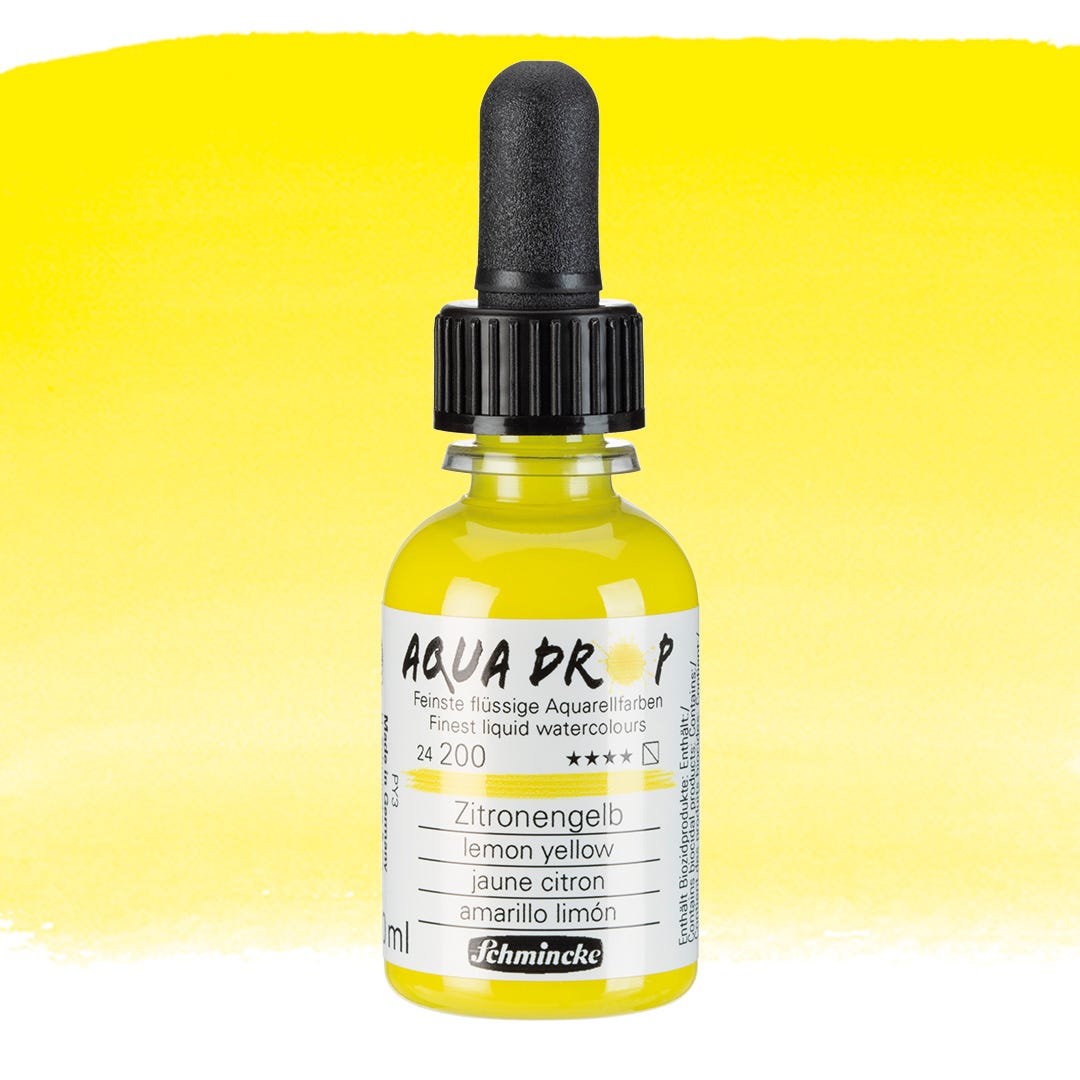Aqua Drop Lemon Yellow 30ml Schmincke