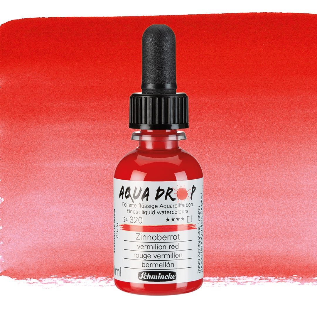 Aqua Drop Vermillion red 30ml Schmincke