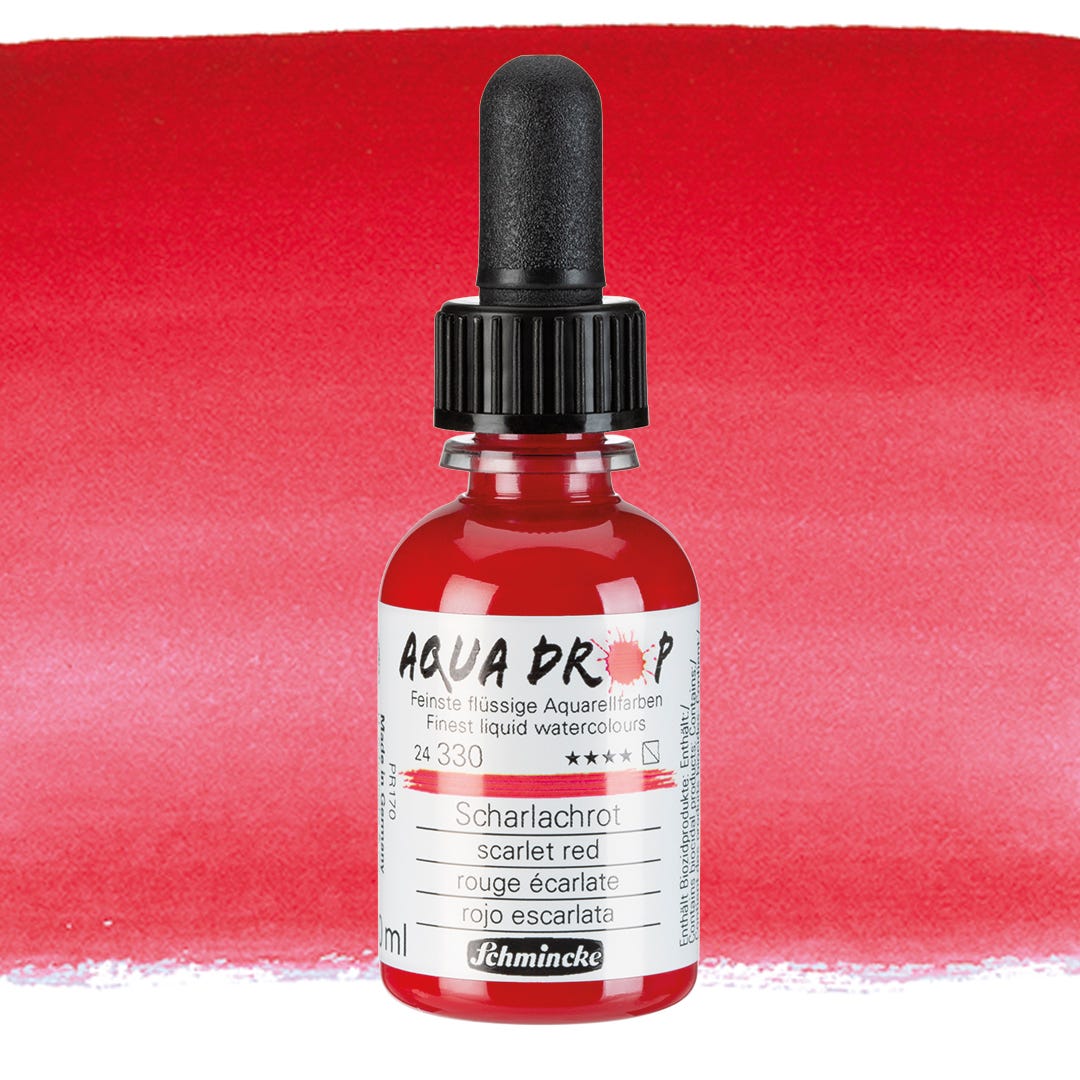 Aqua Drop Scarlet red 30ml Schmincke