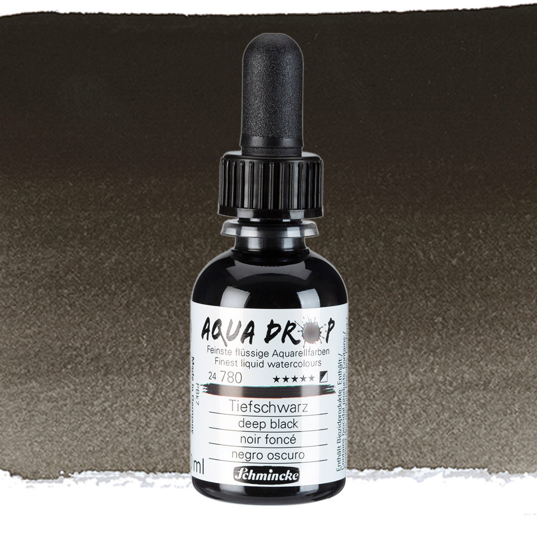 Aqua Drop Deep Black 30ml Schmincke