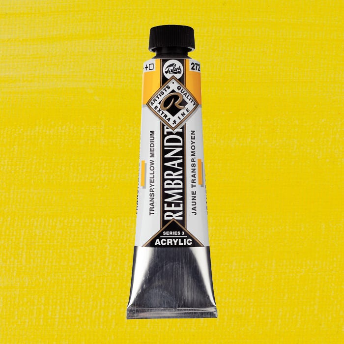 Rembrandt acrylic Transparant yellow medium 40ml