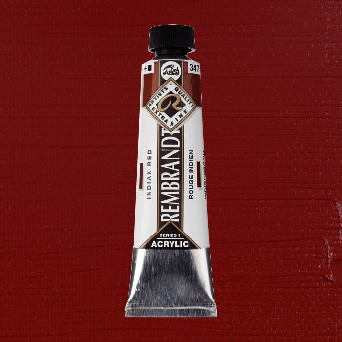 Rembrandt acrylic Indian red 40ml