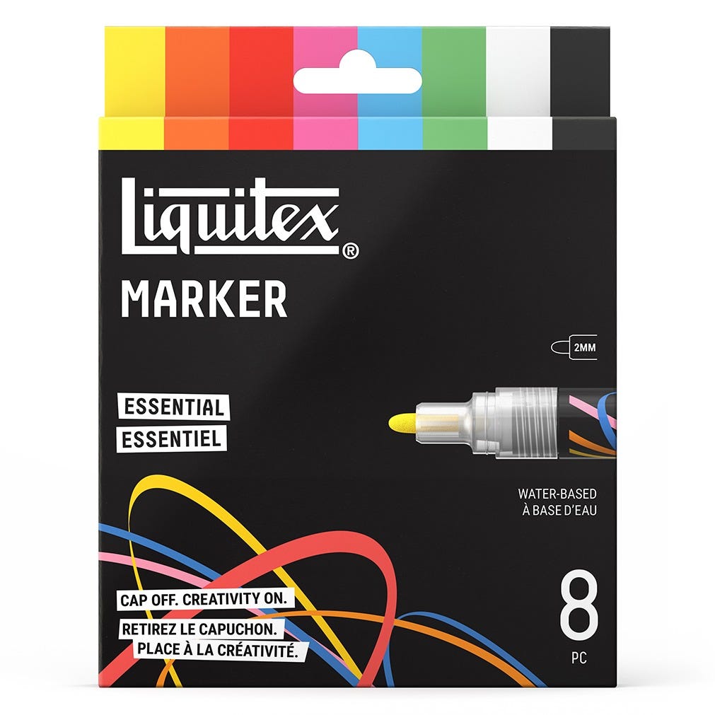 Akrylmarker Liquitex  Essential set 2mm x 8