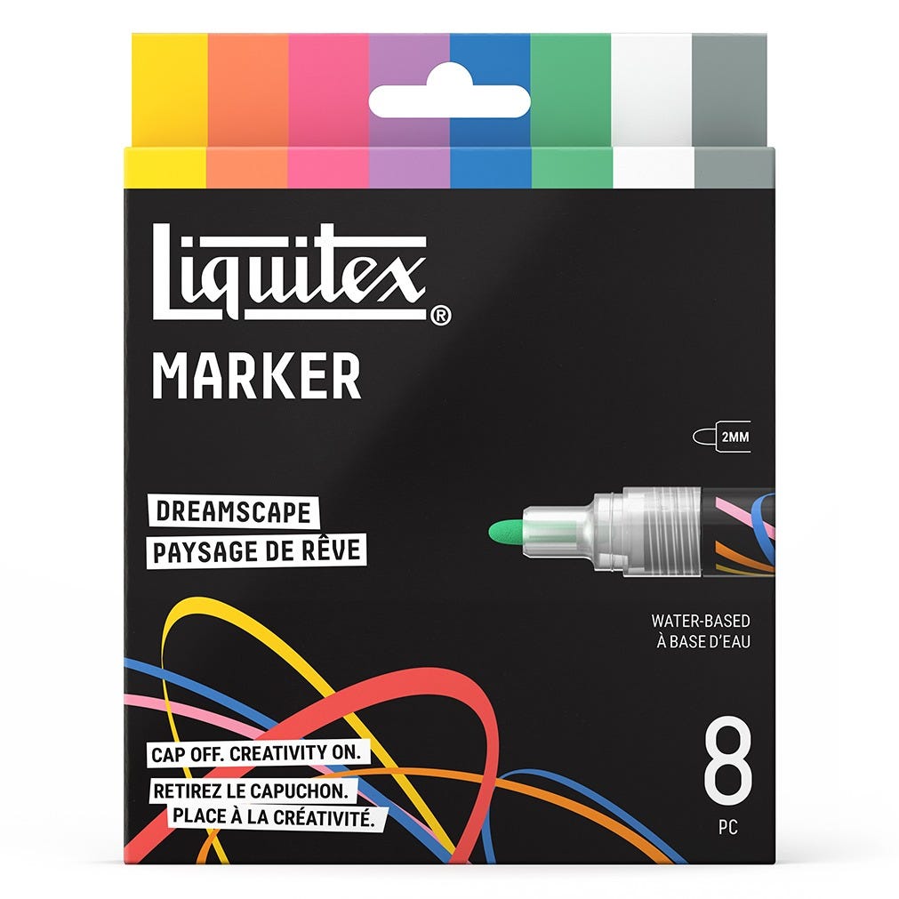 Akrylmarker Liquitex Dreamscape set 2mm x 8