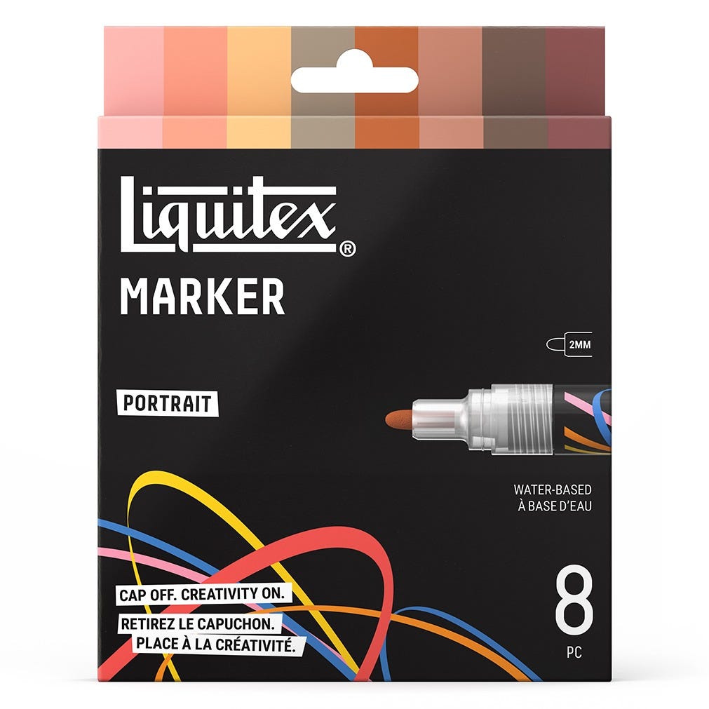 Akrylmarker Liquitex Portrait set 2mm x 8