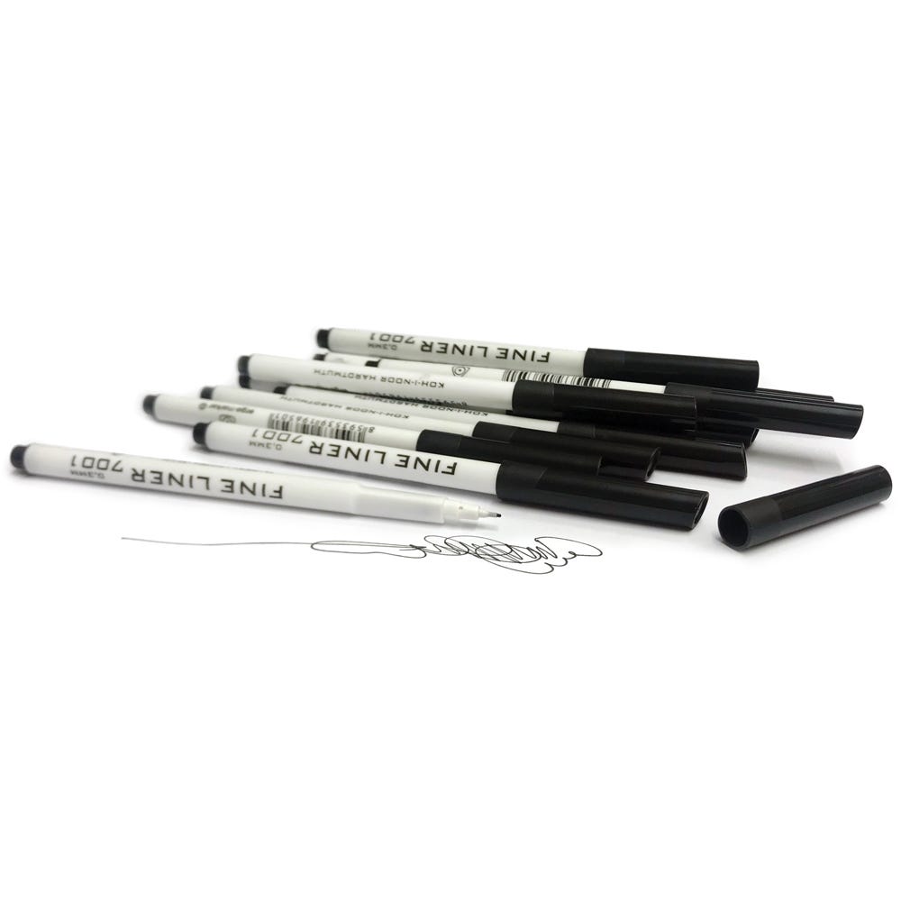 Fineliner Koh-I-Noor 0,3mm 12st vattenlöslig