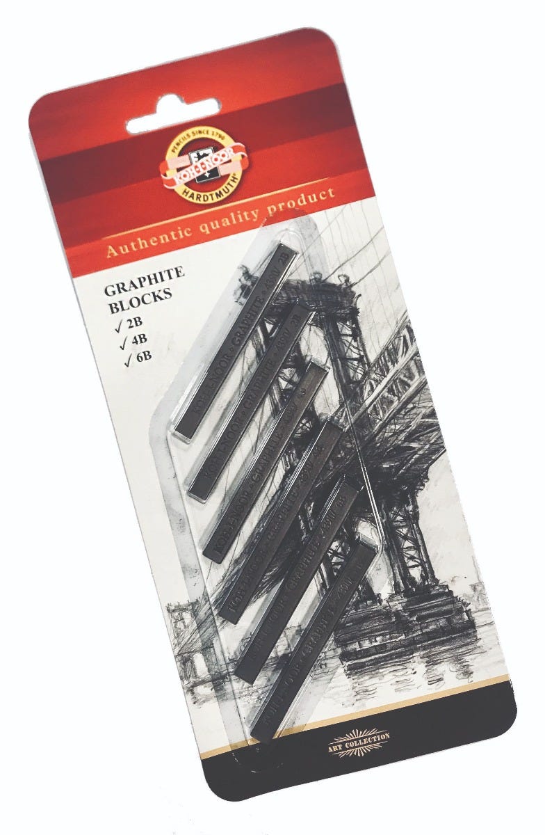 Grafitstift 6set 2B, 4B, 6B