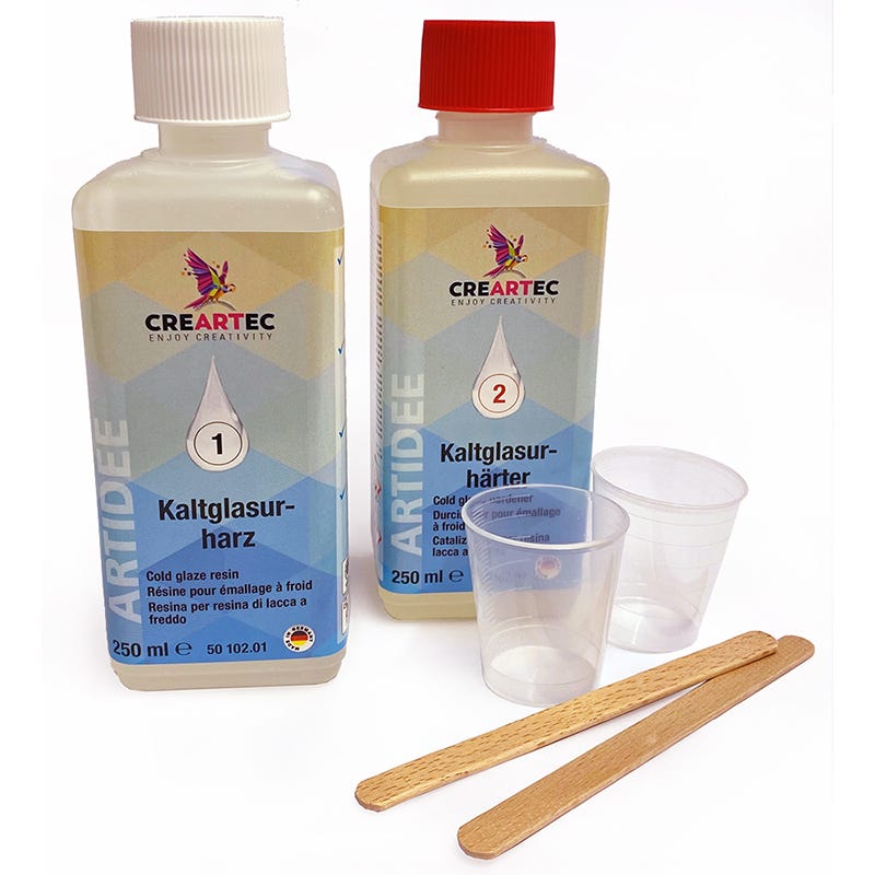 Cold glaze epoxy resin 500ml (250x250ml)