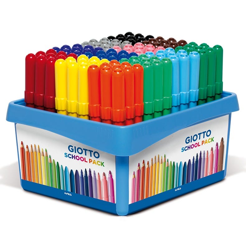 Tuschpennor Giotto tjocka klassuppsättning 108st