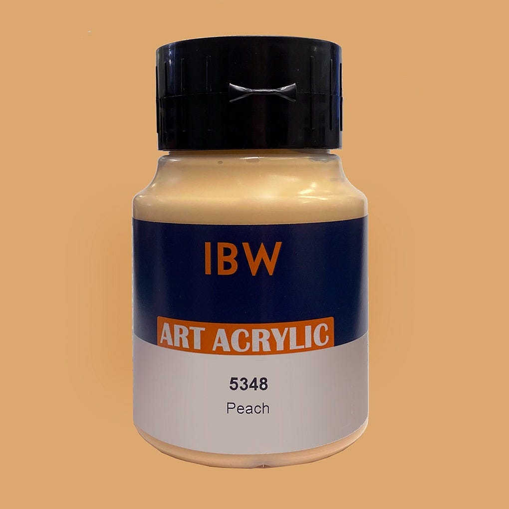 IBW Art Acrylic Peach 500ml