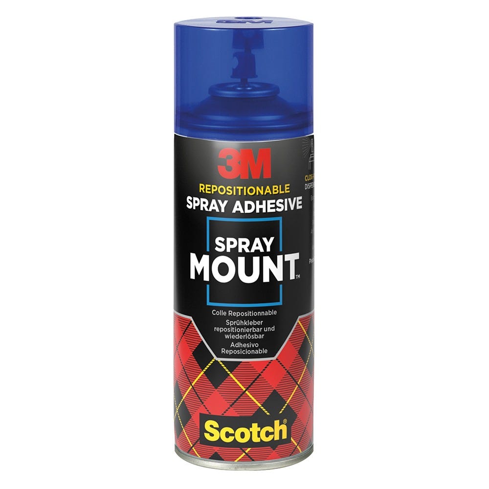 Spraylim Spray Mount 400ml e.p (flyttbar) (blå)