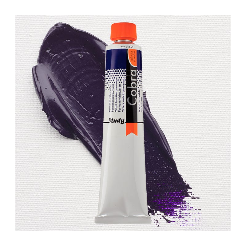 Cobra Study oil water.m Permanent Blue Violet 200ml