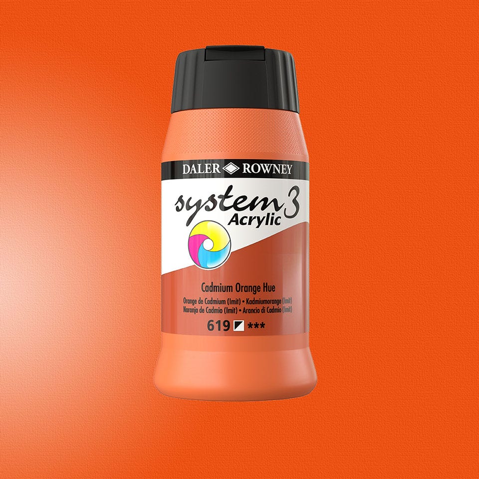 System3 Cadmium Orange 500ml
