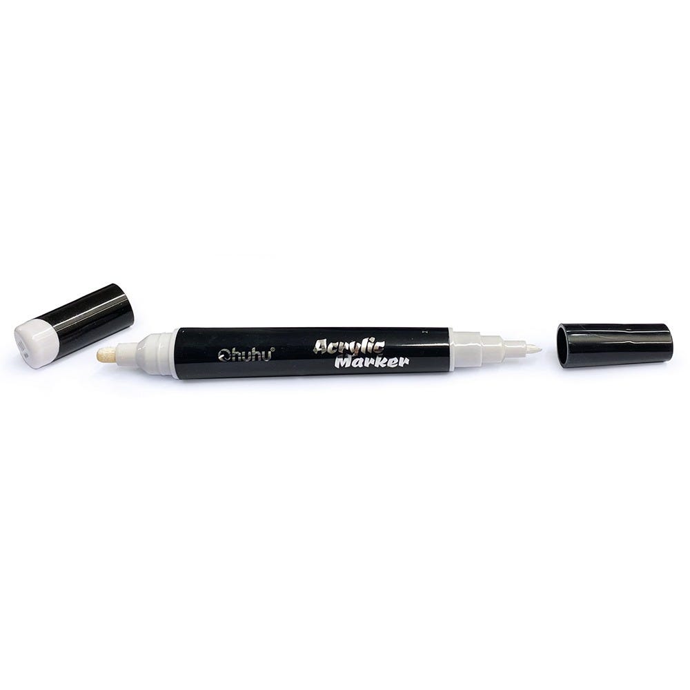 Ohuhu Acrylic Marker White Dual tip
