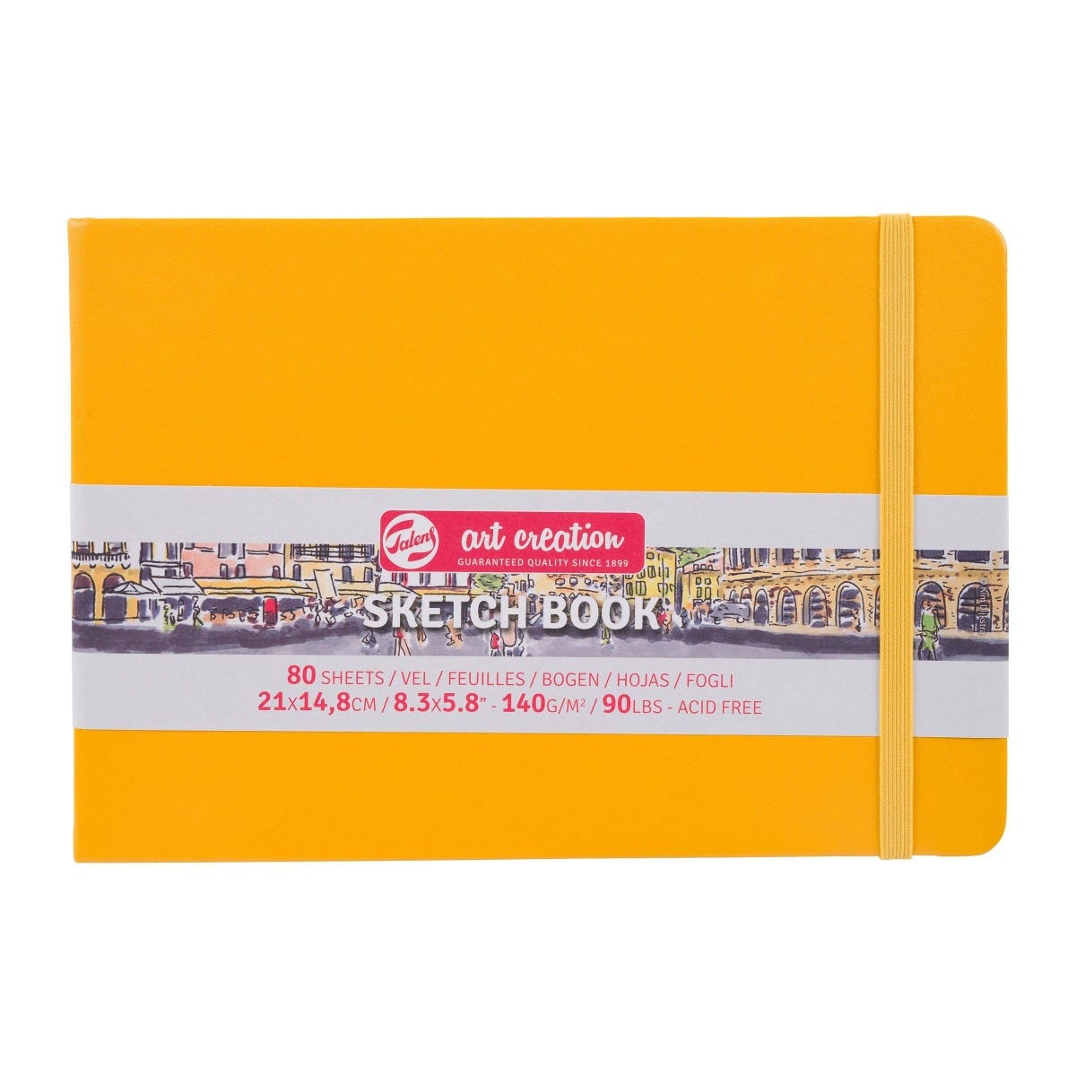 Sketchbook Golden Yellow A5 (15x21)