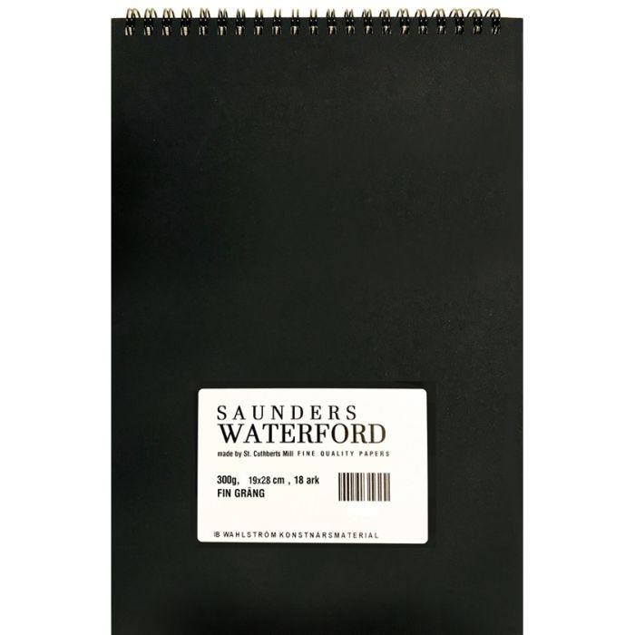 Saunders Waterford akvarellblock spiral 19x28 Fin 18ark