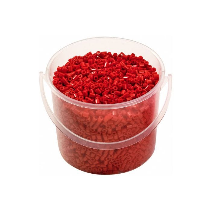 Rörpärlor Röda 6000st