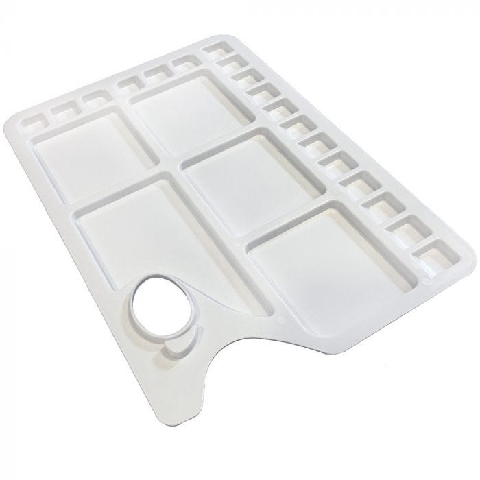 Plastpalett rektangulär STOR med tumhål