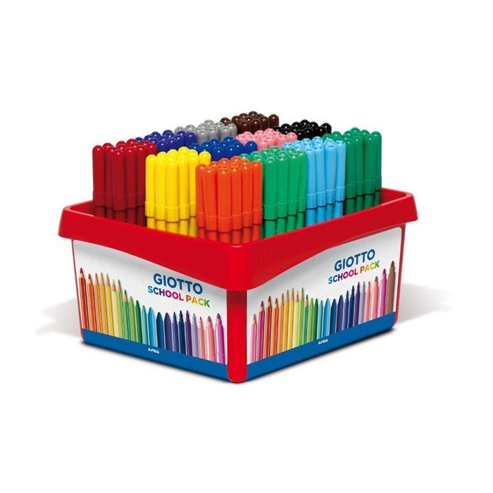 Tuschpennor Giotto smala klassuppsättning 144st