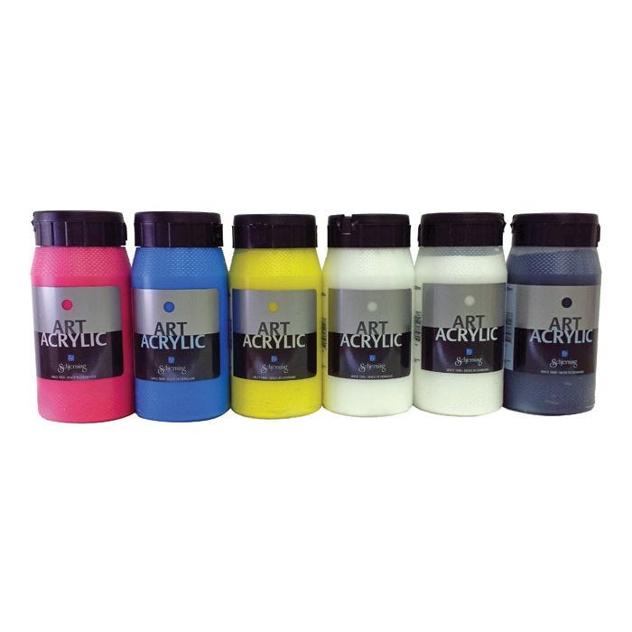 IBW Art Acrylic Primärfärgset 6x500ml