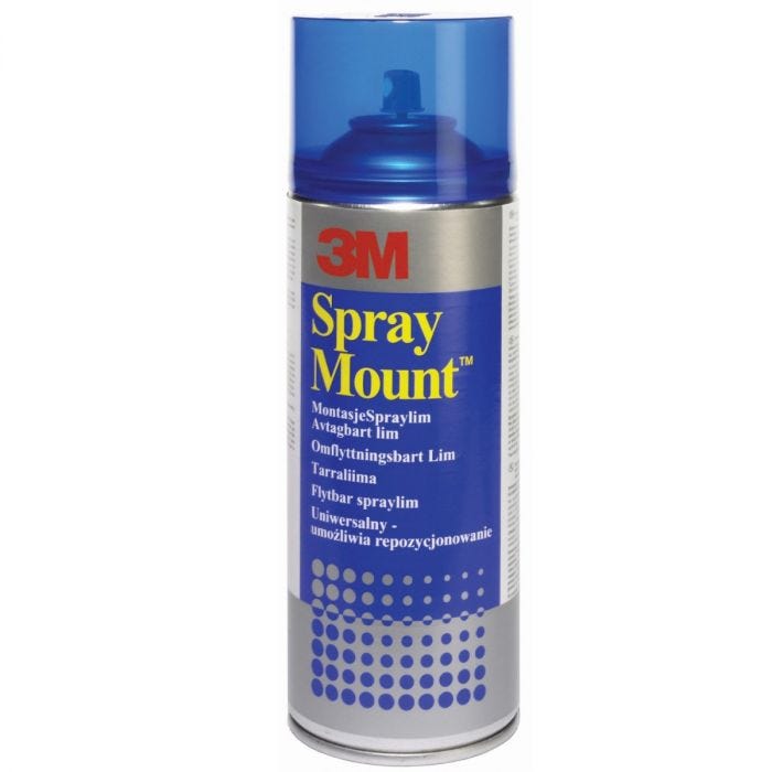 Spraylim Spray Mount 400ml e.p (flyttbar) (blå)