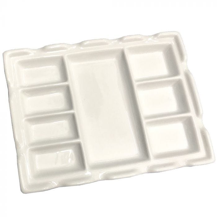 Porslinspalett 8 fack 18 x 24cm