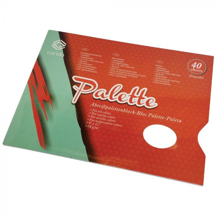 Avrivningspalett 30x42cm 40ark