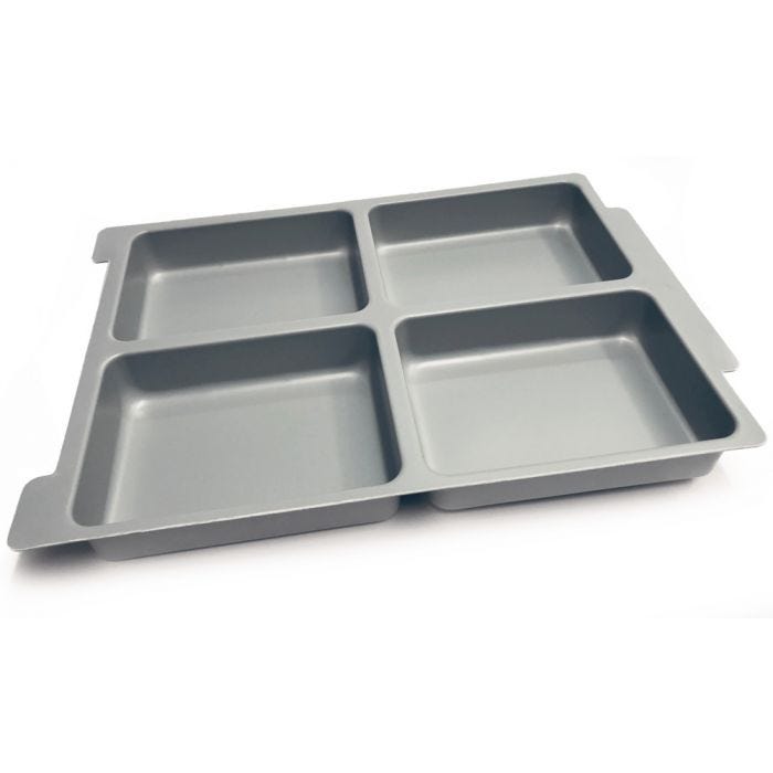 Insatslåda till back 4 sektioner