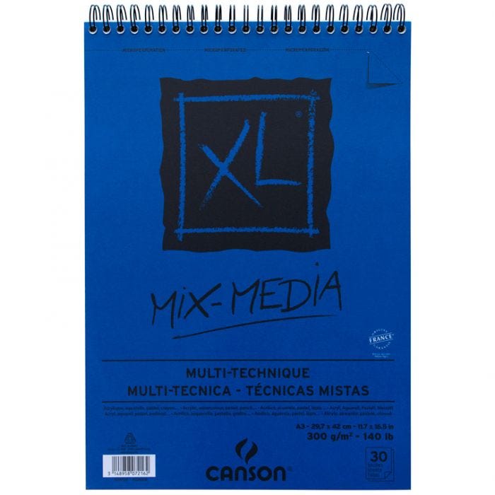 Mix Media XL spiralblock A3 300g 30 ark Canson